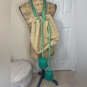 Boho Woven Bag with Tassels